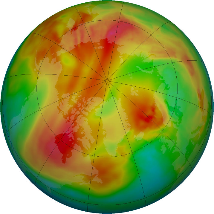 Arctic ozone map for 17 February 2015